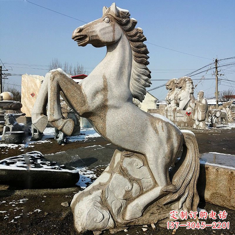 菏泽大理石生肖马雕塑