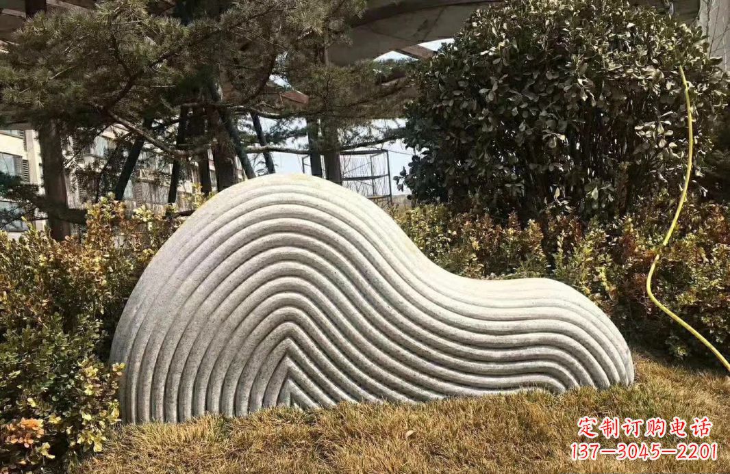 菏泽高雅大理石纹理假山雕塑
