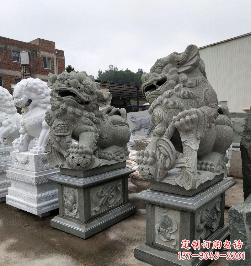菏泽大理石南方狮子雕塑
