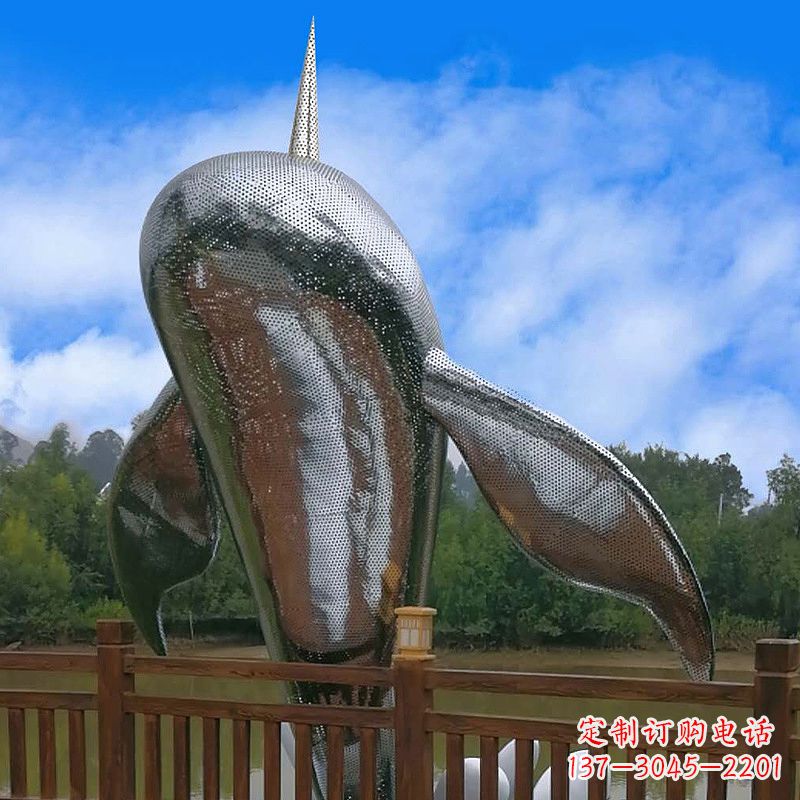 菏泽大型不锈钢动物雕塑