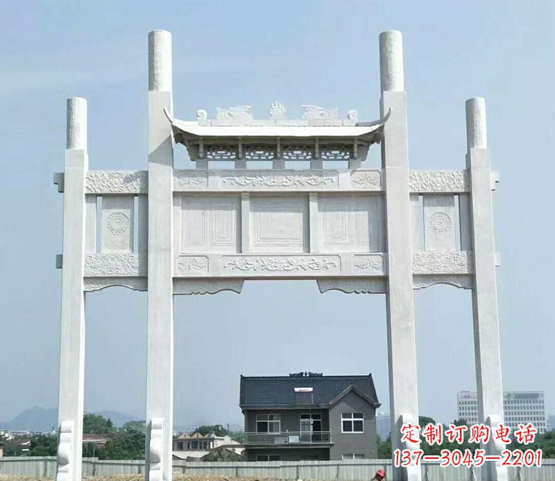 菏泽精美牌坊雕塑
