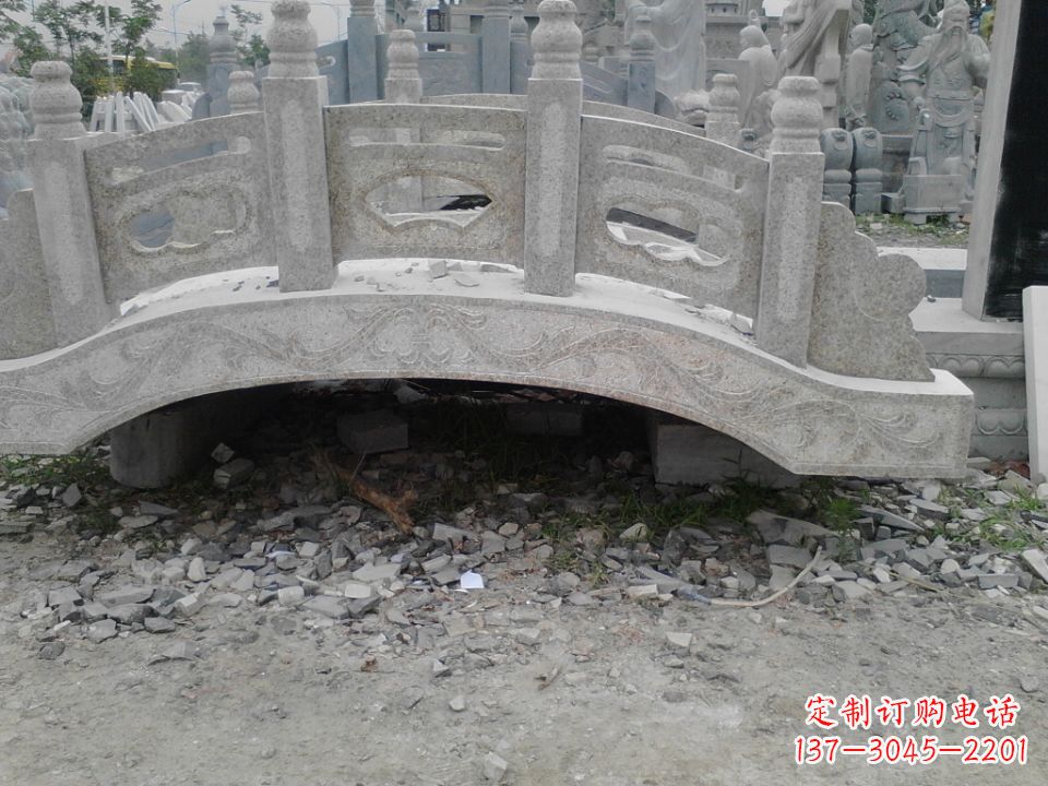 菏泽精美石桥雕塑,点缀庭园之美