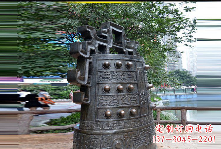 菏泽法制铜钟公园景观铜雕