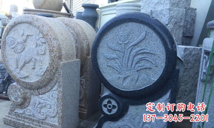 菏泽仿古抱鼓石招财石门墩