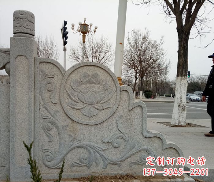 菏泽仿古护城河石栏板雕塑