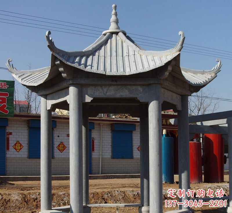 菏泽精美仿古石雕凉亭