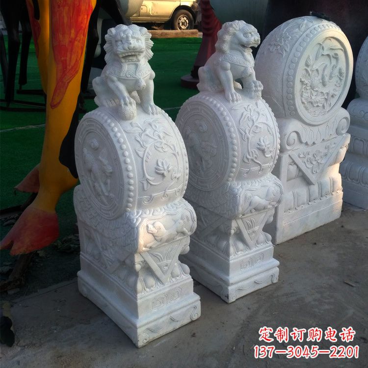 菏泽仿古门墩石雕塑，让您的家园更加精致