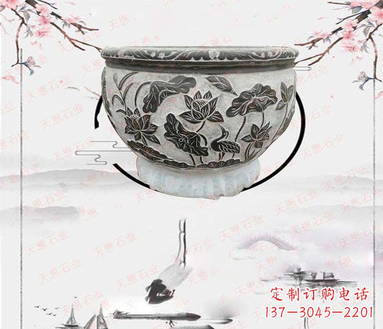 菏泽仿古石水缸石浮雕石雕,欧式古典设计