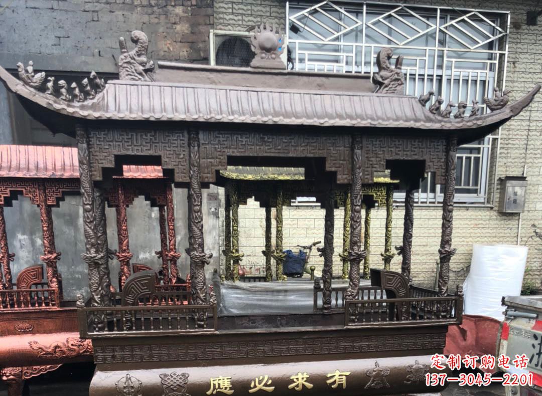 菏泽精美仿古铜香炉雕塑