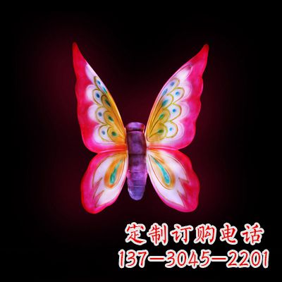 菏泽红发蝴蝶 小号发光雕塑