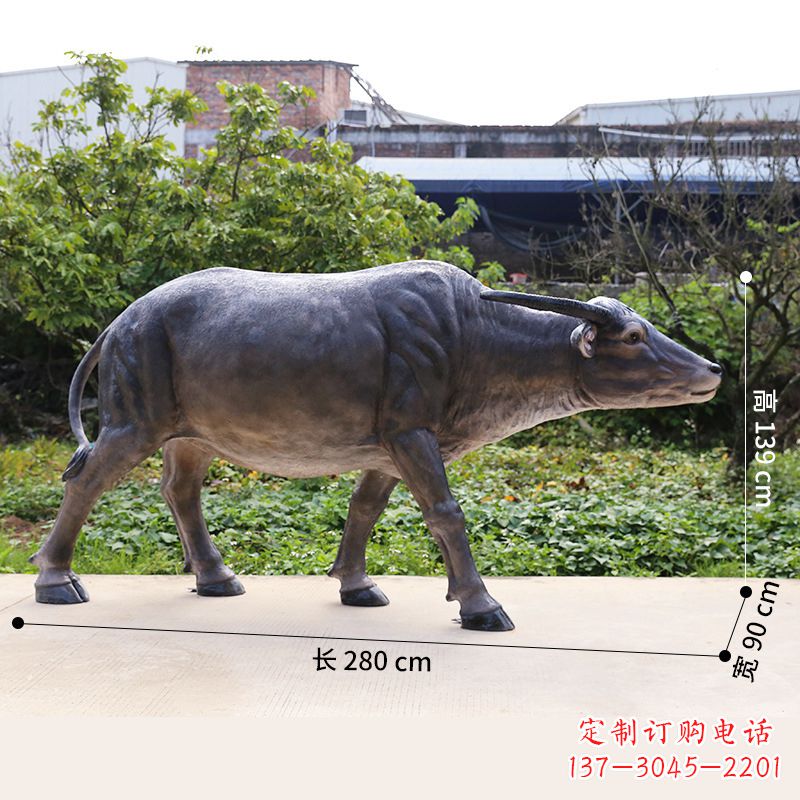 菏泽仿真水牛动物雕塑