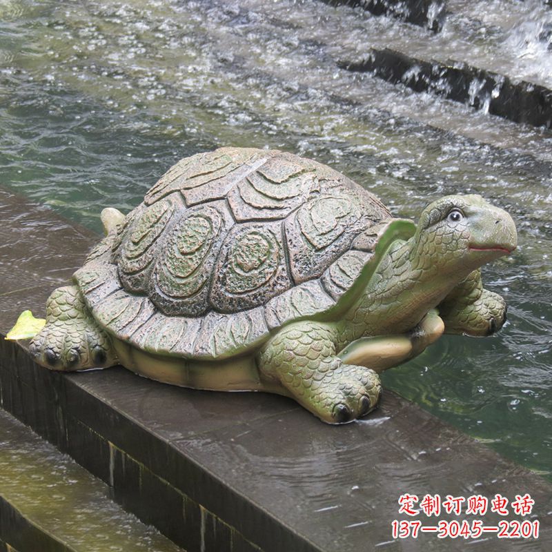 菏泽仿真乌龟-园林水景动物雕塑摆件