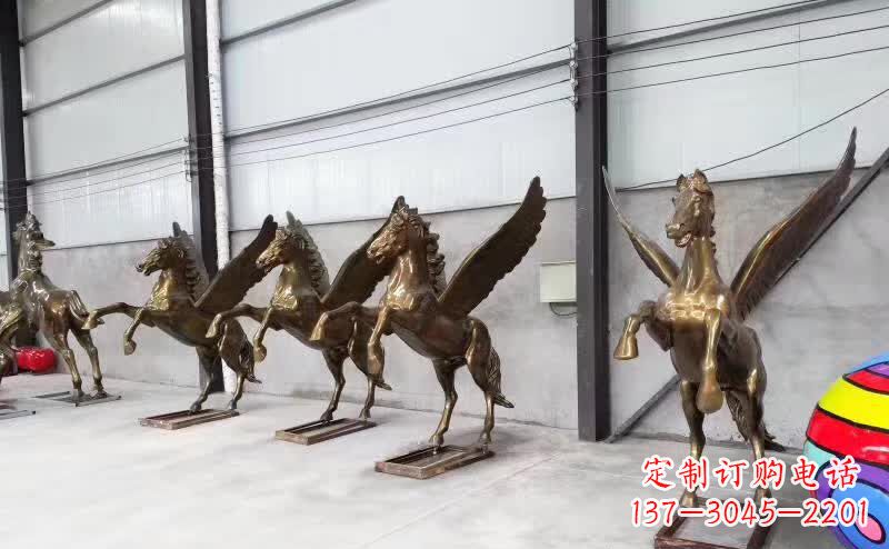 菏泽精美绝伦的飞马铜雕