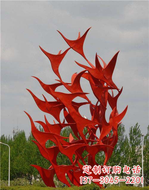 菏泽不锈钢天鹅雕塑,唤醒公园景观