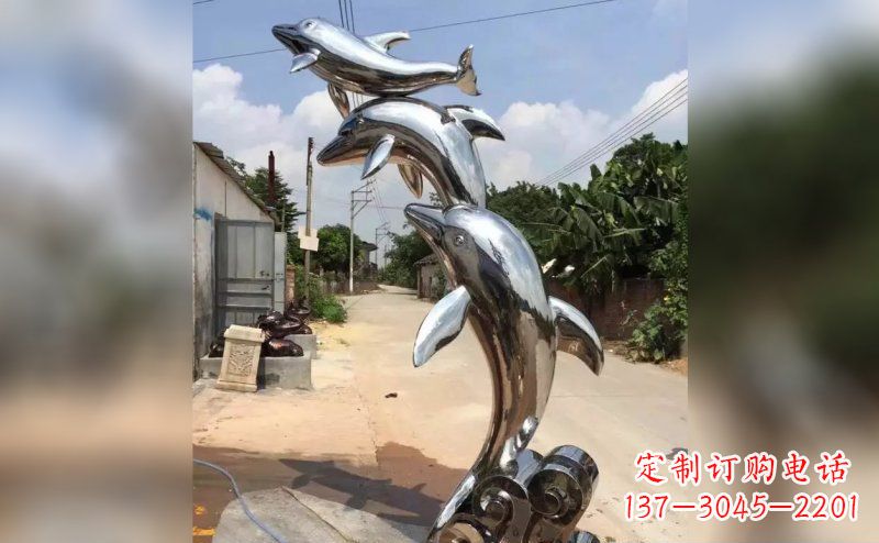 菏泽产品名称优雅海豚雕塑