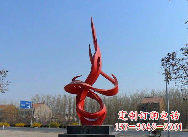 菏泽不锈钢火苗经典建筑雕塑