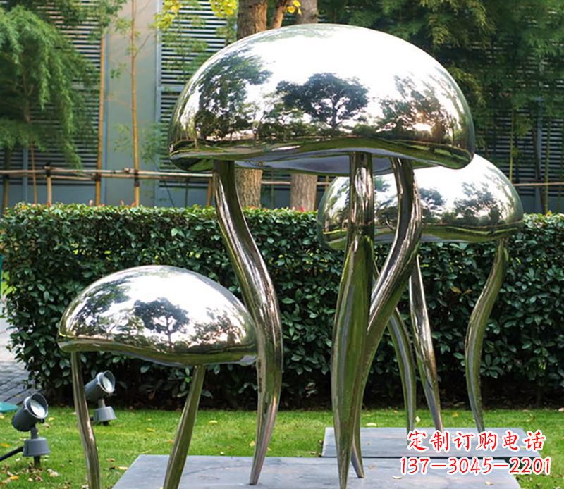 菏泽艺术水母不锈钢雕塑
