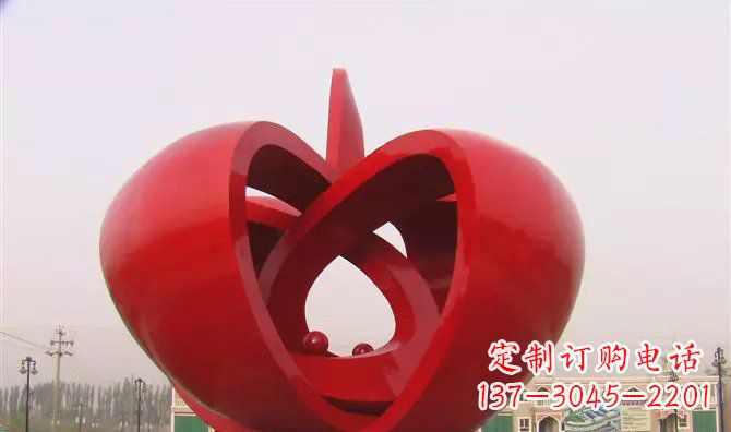菏泽果实不锈钢雕塑
