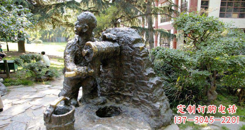 菏泽春洋定制铜雕男孩雕塑