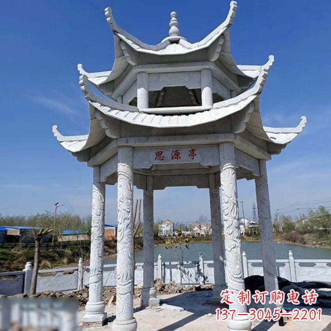 菏泽公园大理石凉亭