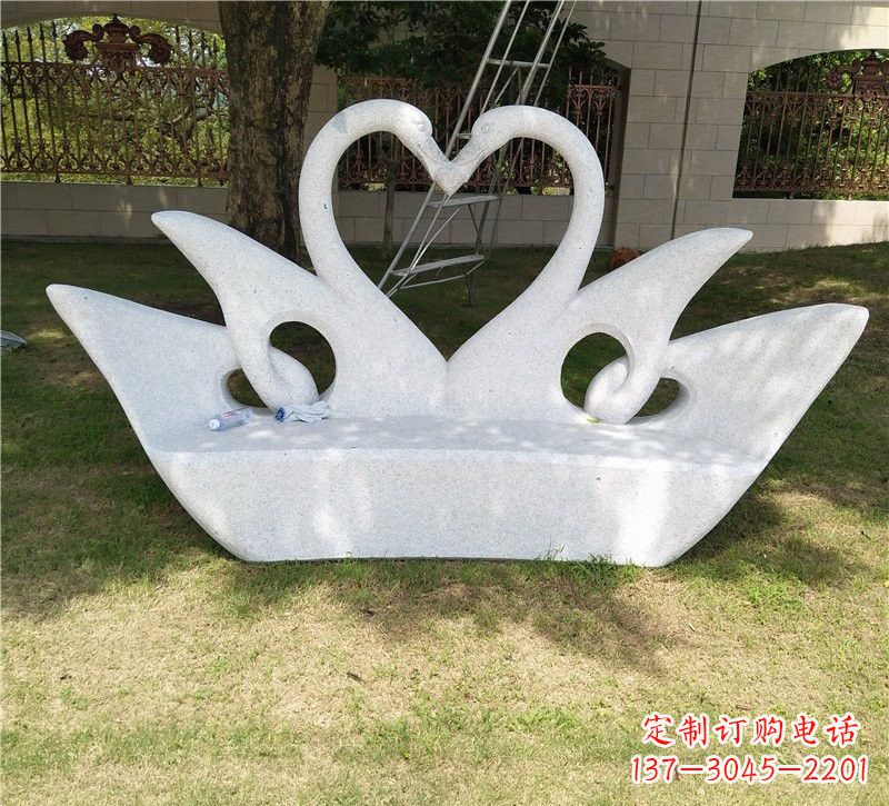 菏泽精美大理石天鹅雕塑