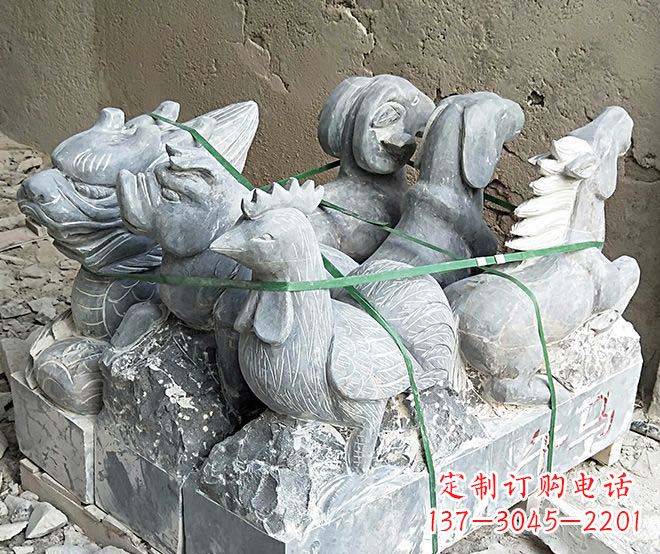 菏泽精致动物雕塑,让美好永流传