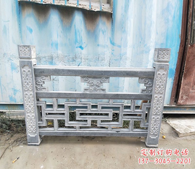 菏泽艺术精美的公园仿古石栏板雕刻