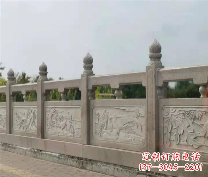 菏泽泰山大理石浮雕栏板雕塑