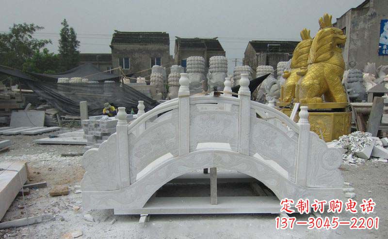 菏泽公园景观大理石拱桥雕塑