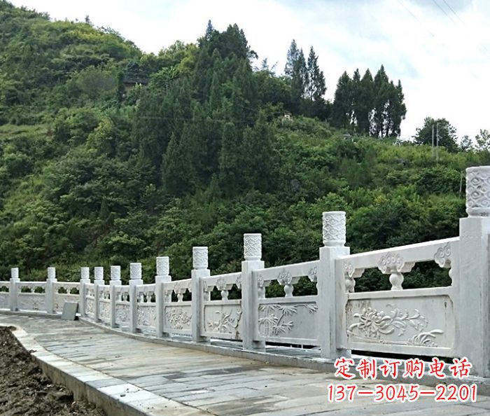 菏泽公园景观大理石栏板雕塑 (5)