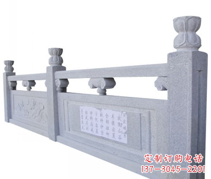 菏泽公园景观大理石栏板雕塑 (4)