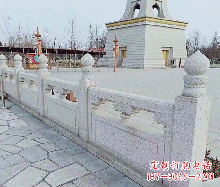 菏泽公园景观大理石栏板石雕 (2)