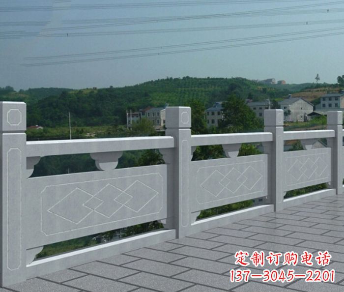 菏泽公园景观大理石栏板雕塑_1