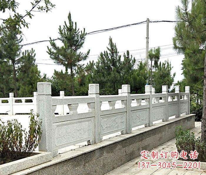 菏泽公园景观大理石栏板石雕 (10)