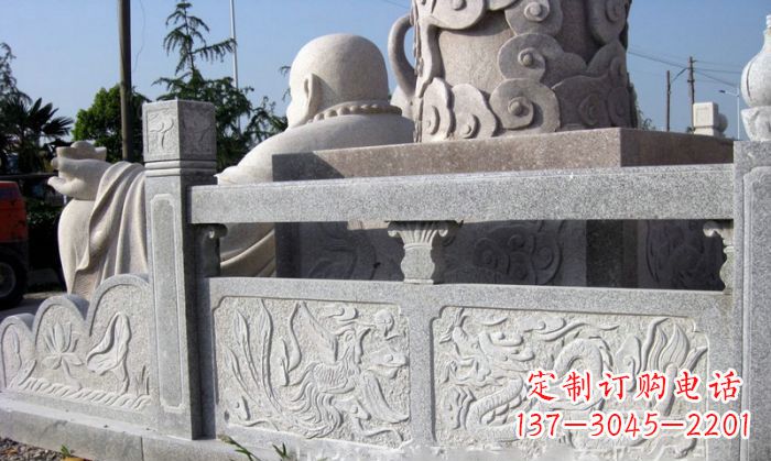 菏泽公园景观大理石栏板石雕_1