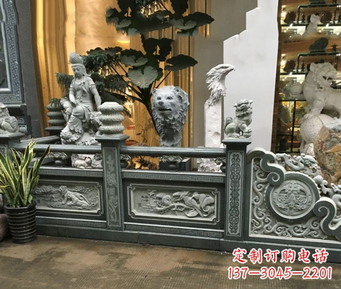 菏泽精美仿古石栏板雕塑