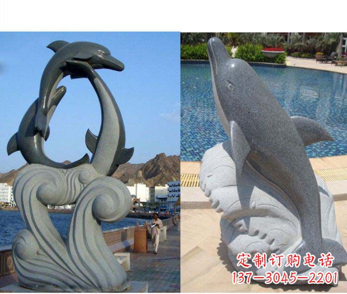 菏泽艺术精细 海豚雕塑