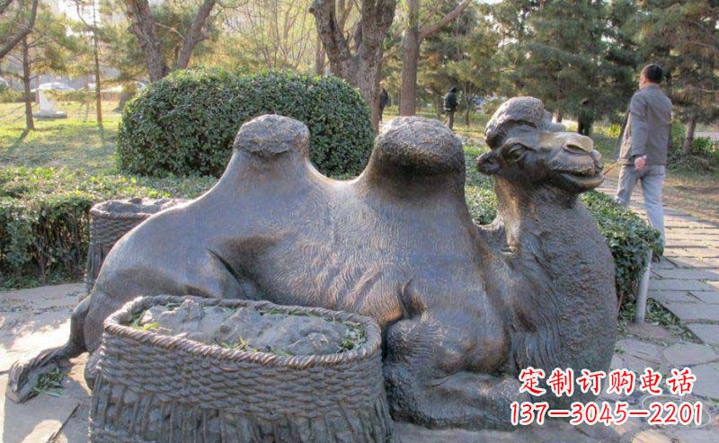 菏泽精致骆驼铜雕塑