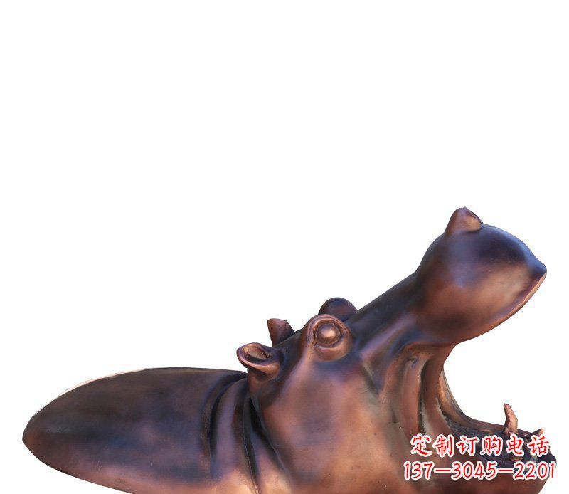 菏泽产品名称铜质河马雕塑