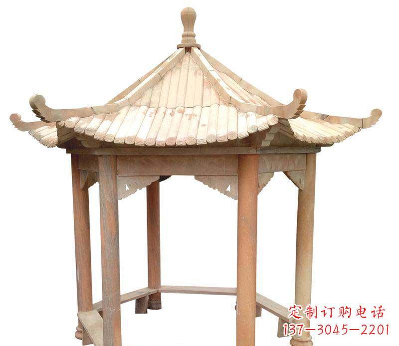 菏泽精美六角凉亭雕塑
