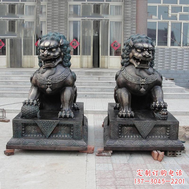菏泽故宫狮子雕塑,精美绝伦,给您不一样的视觉享受