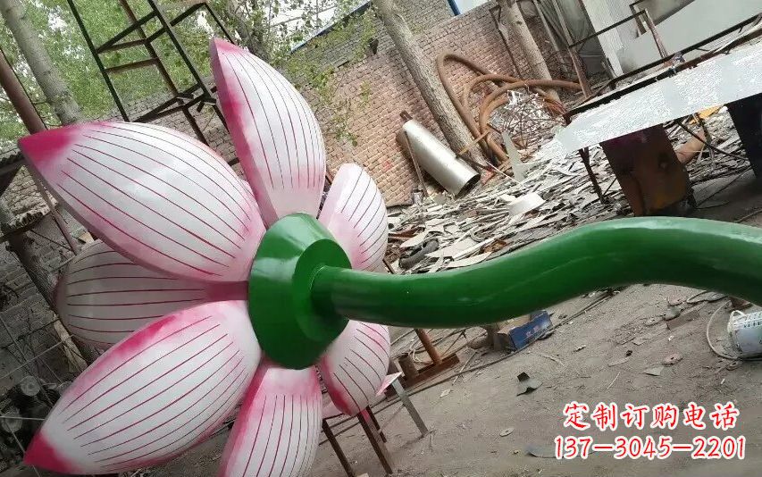 菏泽中领雕塑-精致无比的不锈钢莲花雕塑
