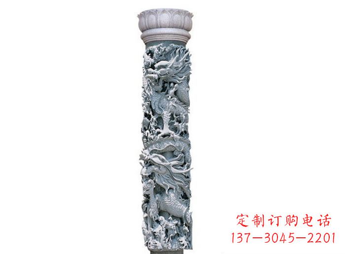 菏泽中国风龙柱石雕:传承传统文化