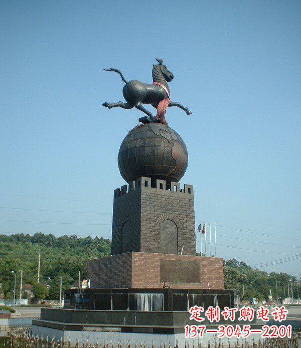 菏泽地球城市景观铜雕，永恒传承着历史记忆