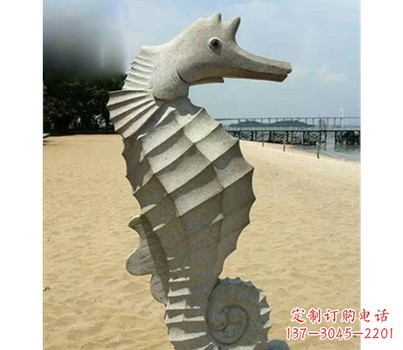菏泽海马雕塑，海边景观装饰精美雕刻