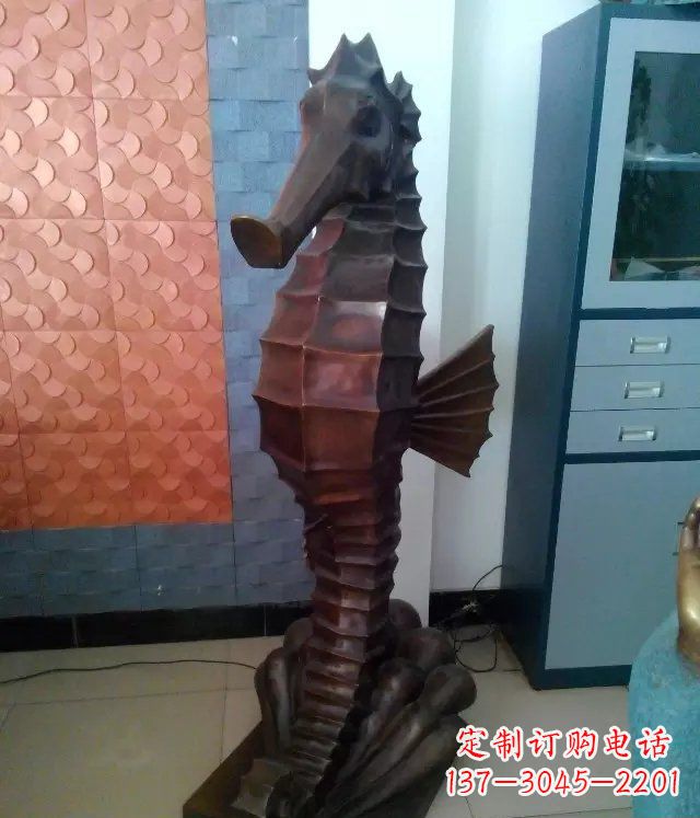 菏泽海马铸铜动物铜雕