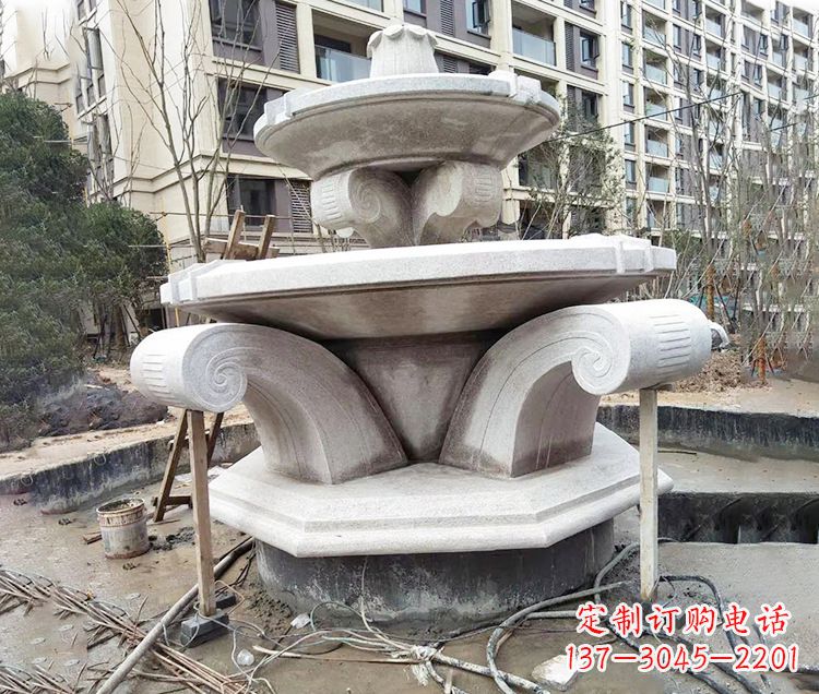 菏泽海马喷泉石雕