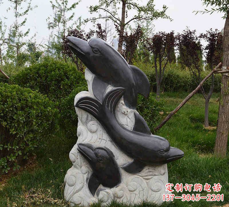 菏泽海豚石浮雕