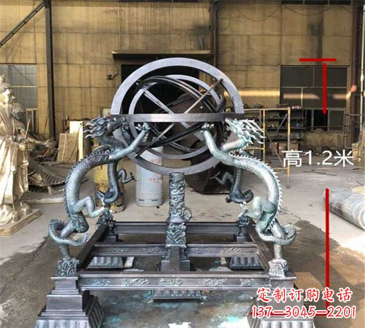 菏泽浑天仪古代仪器校园景观雕塑