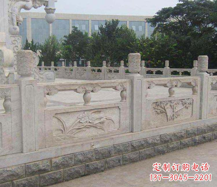 菏泽中领雕塑:精美石材栏板雕塑